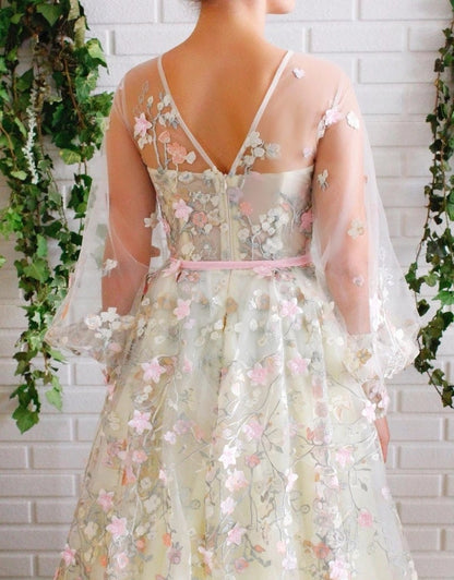 Ivory Embroided Tulle Dress | Evening Dress | Graduation Party Tutu Dress | Bridesmaid dress, Plus Size, Custom made