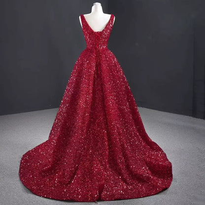 Sequins Prom Dress | High Low Dress | Glittery Dress | Superstar Dress | Glitter | Red Carpet Dress | Celebrity Dress | Formal